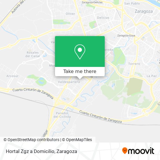 Hortal Zgz a Domicilio map