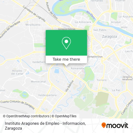 Instituto Aragones de Empleo - Informacion map