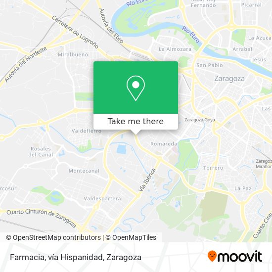 Farmacia, vía Hispanidad map
