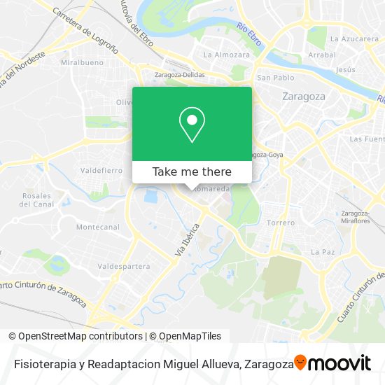 Fisioterapia y Readaptacion Miguel Allueva map
