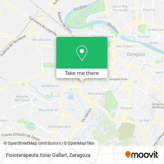 mapa Fisioterapeuta Itziar Gallart