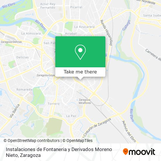 Instalaciones de Fontaneria y Derivados Moreno Nieto map