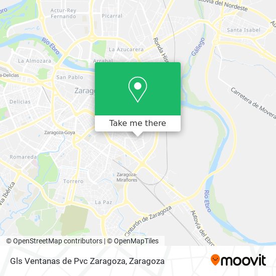 Gls Ventanas de Pvc Zaragoza map