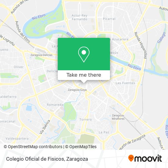 Colegio Oficial de Fisicos map