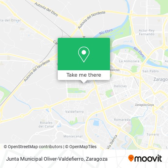 Junta Municipal Oliver-Valdefierro map