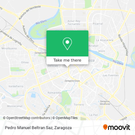 Pedro Manuel Beltran Saz map