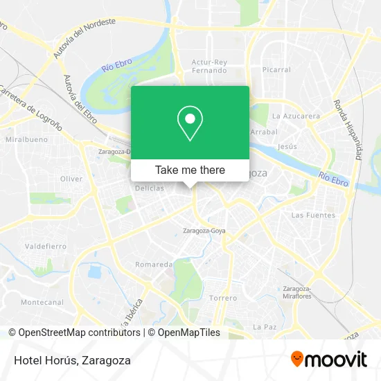 Hotel Horús map