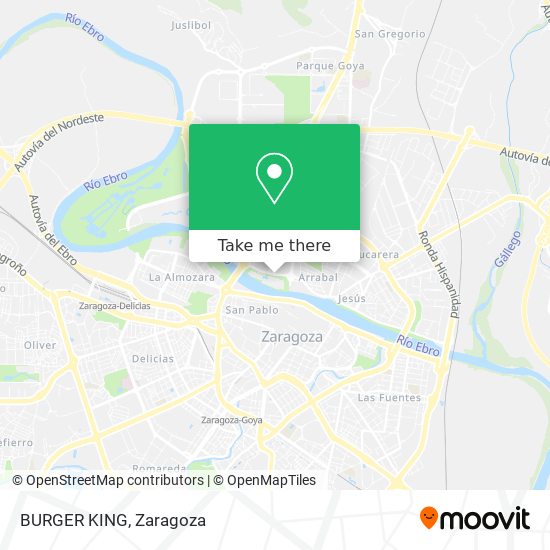 BURGER KING map