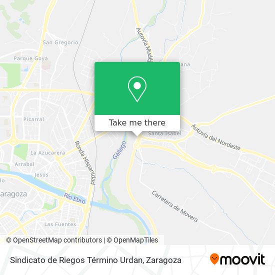 Sindicato de Riegos Término Urdan map