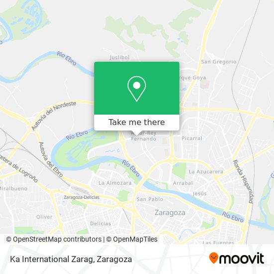 Ka International Zarag map
