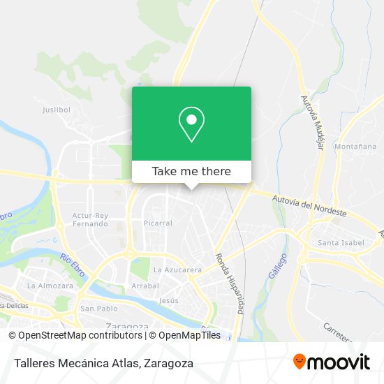 Talleres Mecánica Atlas map