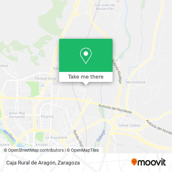 Caja Rural de Aragón map