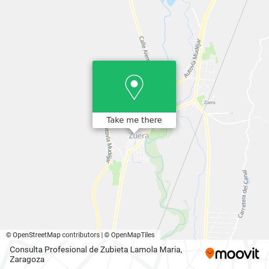 Consulta Profesional de Zubieta Lamola Maria map