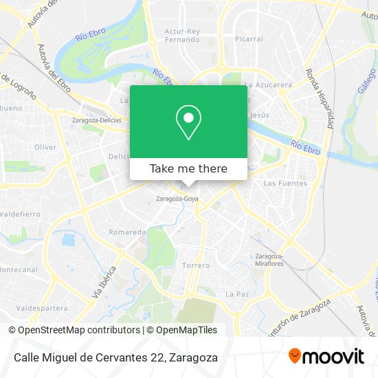 mapa Calle Miguel de Cervantes 22