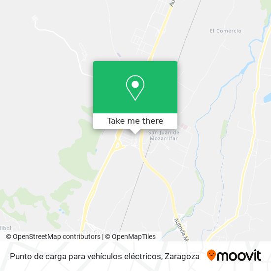 mapa Punto de carga para vehículos eléctricos