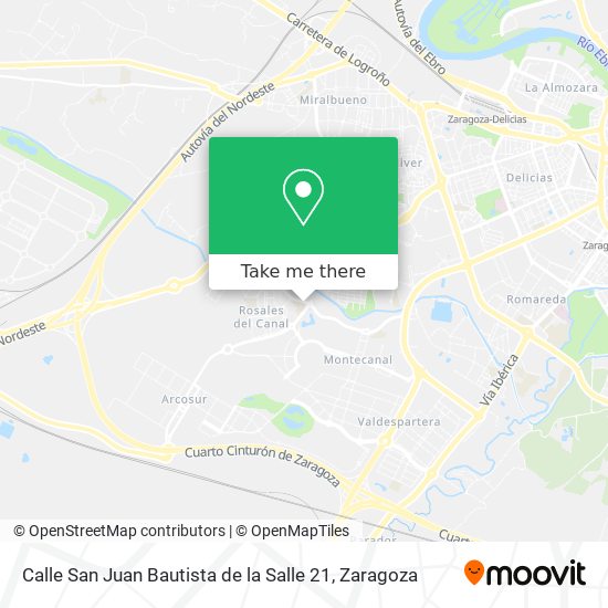 mapa Calle San Juan Bautista de la Salle 21