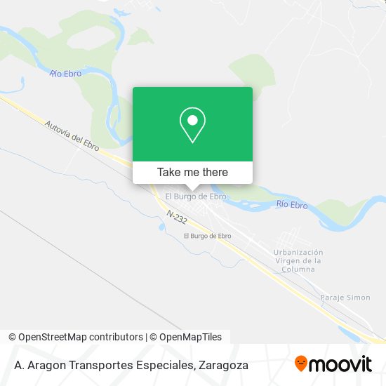 A. Aragon Transportes Especiales map