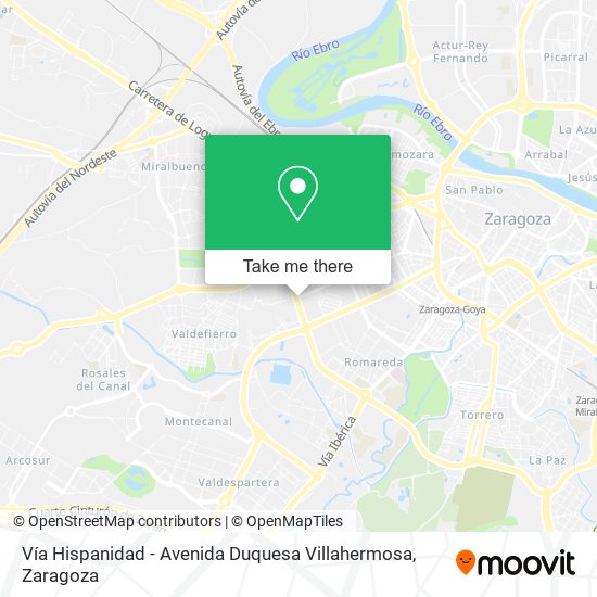 Vía Hispanidad - Avenida Duquesa Villahermosa map