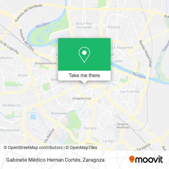 Gabinete Médico Hernan Cortés map