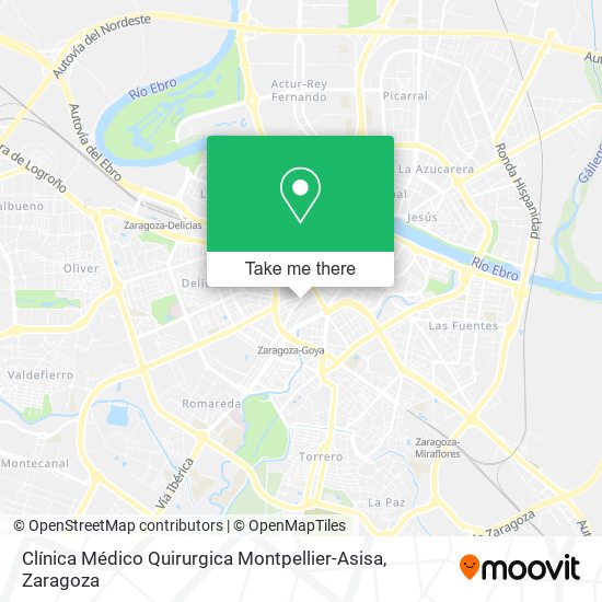 Clínica Médico Quirurgica Montpellier-Asisa map