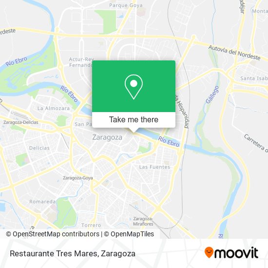 Restaurante Tres Mares map