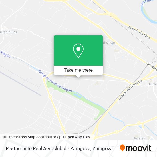Restaurante Real Aeroclub de Zaragoza map