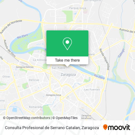 mapa Consulta Profesional de Serrano Catalan