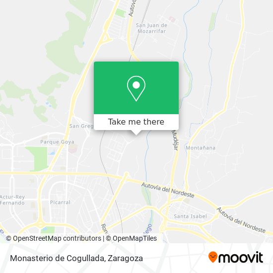 Monasterio de Cogullada map