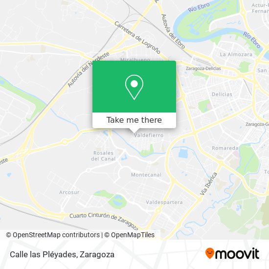 Calle las Pléyades map