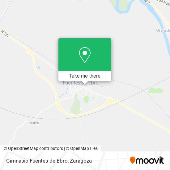 Gimnasio Fuentes de Ebro map