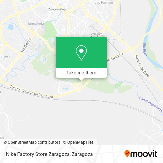 mapa Nike Factory Store Zaragoza