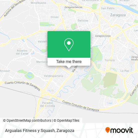 Argualas Fitness y Squash map