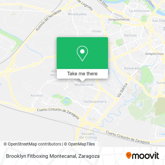 Brooklyn Fitboxing Montecanal map