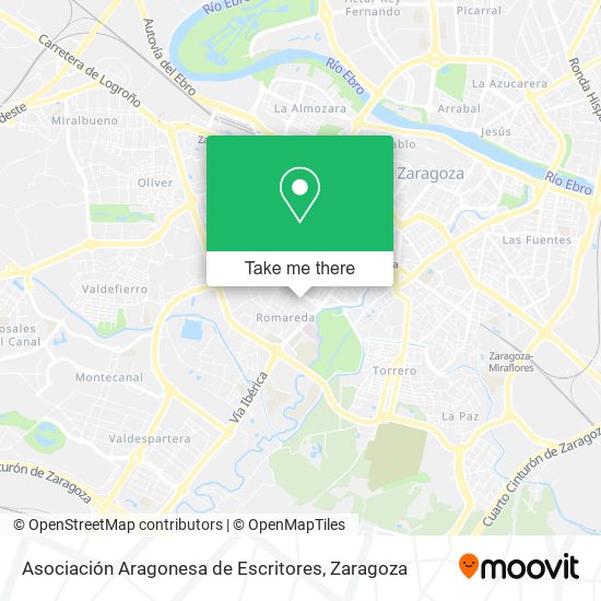 Asociación Aragonesa de Escritores map