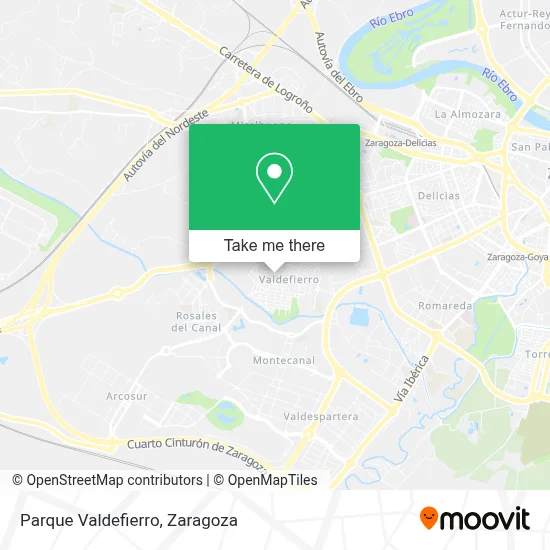 Parque Valdefierro map