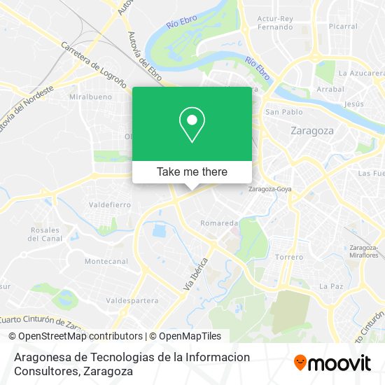 Aragonesa de Tecnologias de la Informacion Consultores map