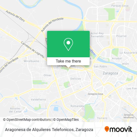 Aragonesa de Alquileres Telefonicos map