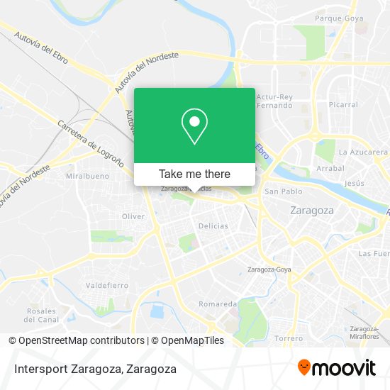 Intersport Zaragoza map