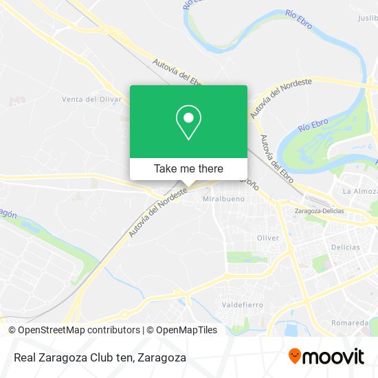 Real Zaragoza Club ten map