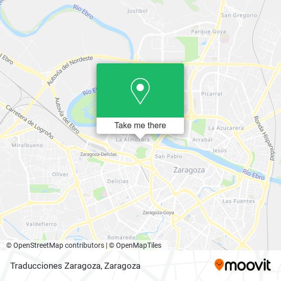 mapa Traducciones Zaragoza