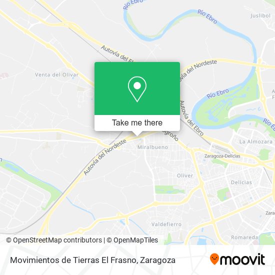 Movimientos de Tierras El Frasno map