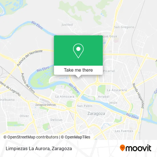 Limpiezas La Aurora map