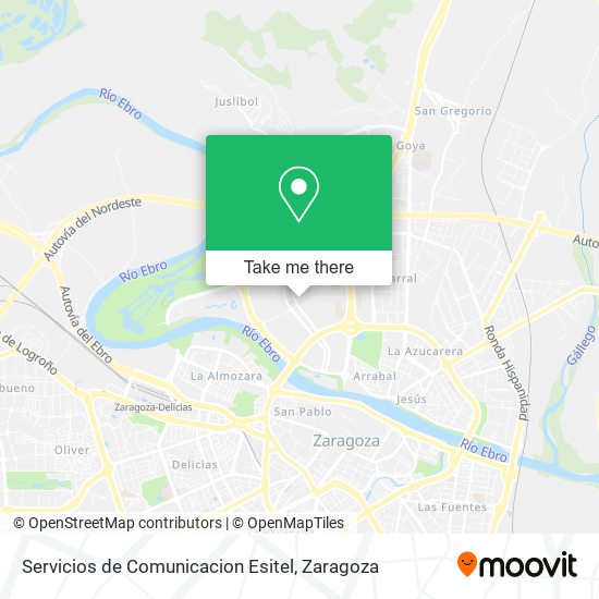 Servicios de Comunicacion Esitel map