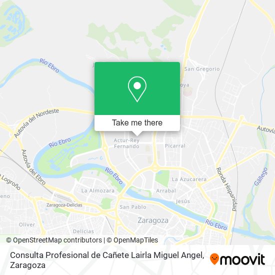 mapa Consulta Profesional de Cañete Lairla Miguel Angel