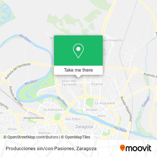 Producciones sin/con Pasiones map