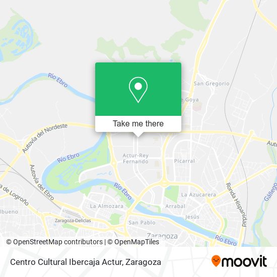 Centro Cultural Ibercaja Actur map