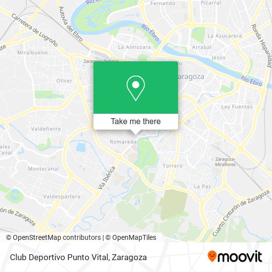 mapa Club Deportivo Punto Vital