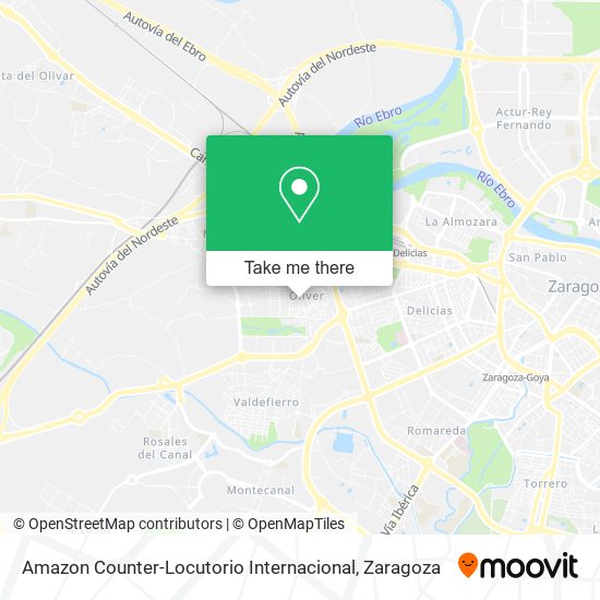 Amazon Counter-Locutorio Internacional map