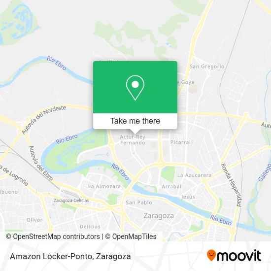 Amazon Locker-Ponto map