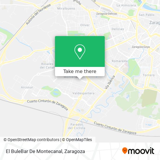El BuleBar De Montecanal map